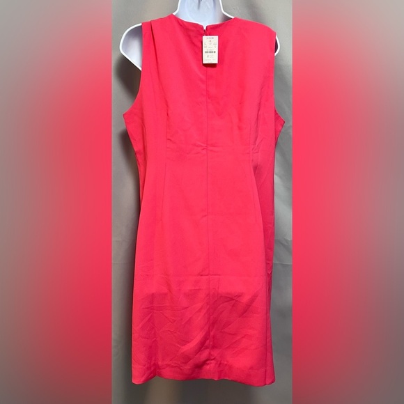 J Crew Resume Dress Linen Blend Pink  Sheath Mini Office Work‎ Sz 14 NWT - Picture 2 of 11